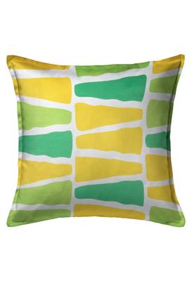 HOUZZCODE Green Set of 2 Floral Square Cushion Covers 2