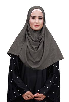 Embossed Chiffon Square Scarf Hijab For Women 3
