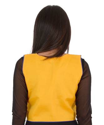 Women's Cotton Blend Kutchi Embroidered Sleeveless Short Ethnic Jacket/Koti 2