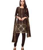 Brown Gotta Patti Cotton Salwar