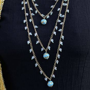 Multicoloured Silver Tone Long Necklace 2