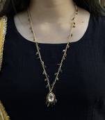 Multicoloured Silver Tone Long Necklace