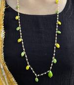 Multicoloured Silver Tone Long Necklace