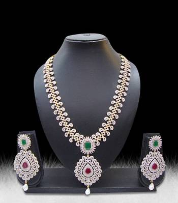 Multicolor american diamonds necklace-sets 1