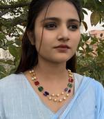 Multicolor Double Strand Necklace