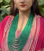 Green Multistrand Necklace