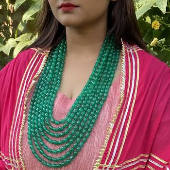 Green Multistrand Necklace 2