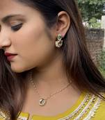 Gold Tone Kundan Necklace