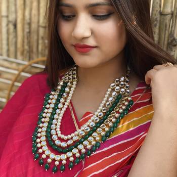 Multicolor Meenakari Beads  Necklace 1