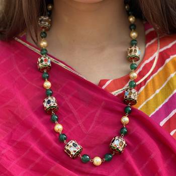 Multicolor Meenakari Beads  Necklace 2