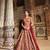 Orange embroidered art silk salwar