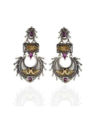 Red Smart Look Delicate Oxidised Earring 1