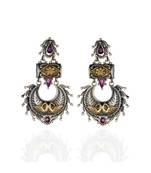 Red Smart Look Delicate Oxidised Earring