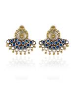 Blue Silver Golden Small Cute Stylish Earring