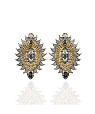 Black Silver Golden Smart Look Designer Earring 1