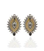 Black Silver Golden Smart Look Designer Earring