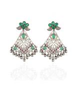 Green Oxidised Unique Design Beautiful Designer Collection Earring