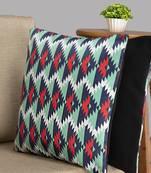 HOUZZCODE Multicoloured Set of 2 Geometric Square Cushion Covers