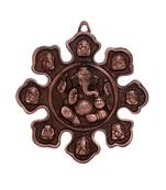 9 Variants of Lord Ganesha Metal Wall Hanging