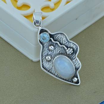 Multicolor Moonstone Pendants 3