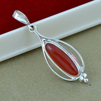 Orange Carnelian Pendants 3