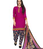 Pink Printed Crepe Salwar