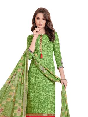 Green Printed Poly Cotton Salwar 2