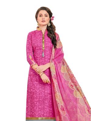Pink Printed Poly Cotton Salwar 2