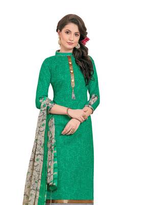 Green Printed Poly Cotton Salwar 2
