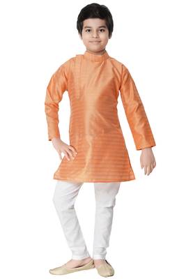 Multicolor plain cotton boys-kurta-pyjama 1