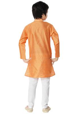 Multicolor plain cotton boys-kurta-pyjama 4