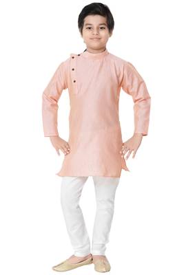 Multicolor plain cotton boys-kurta-pyjama 1