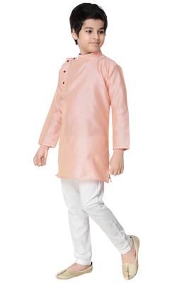 Multicolor plain cotton boys-kurta-pyjama 2