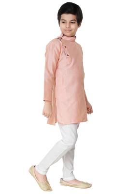 Multicolor plain cotton boys-kurta-pyjama 3