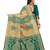  green woven jacquard saree with blouse