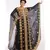 Black Georgette Embroidered Zari Work Islamic Kaftans