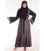 Multicolor Nida Embroidered Zari Work Abaya