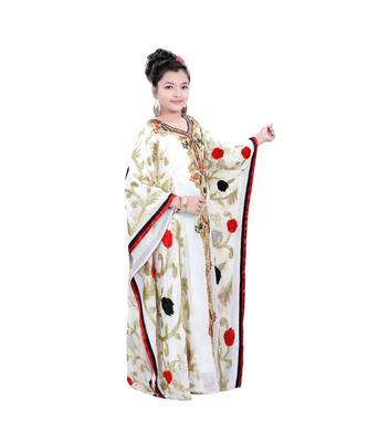 Multicolor Georgette Embroidered Zari Work Kids Kaftans 2