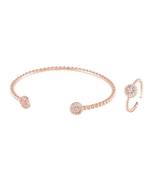 Rosegold Cute N Elegant Daimond Bracelet Ring Combo Special Gift For Valentine