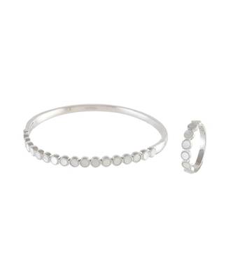 Silver Beautiful Shell Pearl Elegant Bracelet Ring Combo Special For Valentine 1