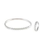 Silver Beautiful Shell Pearl Elegant Bracelet Ring Combo Special For Valentine