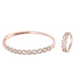 Rosegold Classy Elegant Diamond Bracelet Ring Combo Special For Valentine
