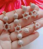 Silver diamond jewellery-combo