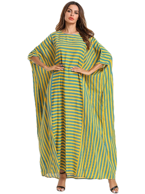 Women'S Multi Color Party Wear Rayon Cotton Kaftan For Women 1