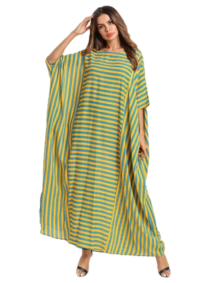 Women'S Multi Color Party Wear Rayon Cotton Kaftan For Women 4