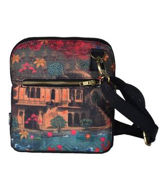 Fort in a Lake Crossbody Bag For Women And Girls 1