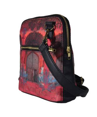 Pink Royal Door Design Crossbody Bag For Women And Girls 3