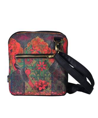 Colour Splash Flower Crossbody Bag For Women And Girls 1