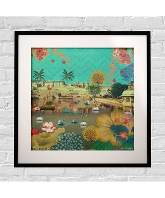 Beautiful Lakeside Framed Art Print 2