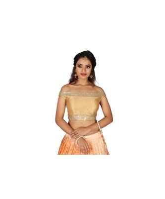 Orange Embroidered Foil Readymade Lehenga Cholis 3